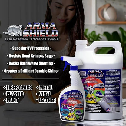 Universal Protectant- 1 Gal | Long Lasting Upholstery Protector Spray & UV Spray | Easy Protective Spray & Weatherproof Spray for Outdoor Decor, Furniture & Gear | Made in The U.S.A