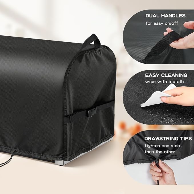 Hot Dog Roller Cover for VEVOR Hot Dog 5-7 Roller, 23inch Hot Dog Machine Cover for Seeutek Hotdog 5-7 Roller Grill, Hotdog Cooker, Hotdog Warmer,Maker,Toaster-23 L x 14" W x 15" H