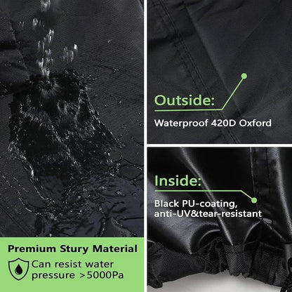 Gas Grill Cover 30 inch, Outdoor Waterproof Small BBQ Grill Cover 2 Burner, Weather Resistant Barbecue Covers Compatible for Weber Char-Broil Nexgrill and More Grills