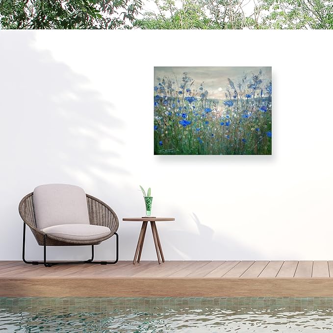 Outdoor Canvas Art - Jennifer Taylor Art 'Mornings Song' Wall Art for Outdoor Spaces, Patios, or Gardens by Trademark Fine Art