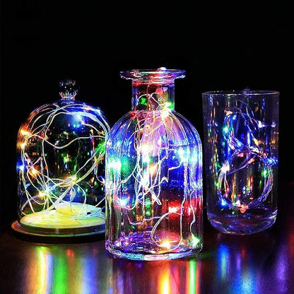 2 Pack Total 200 LED 66FT Solar Powered Copper Wire String Lights Outdoor, Waterproof, 8 Modes Fairy Lights for Garden, Patio, Party, Yard, Christmas (Multicolor)