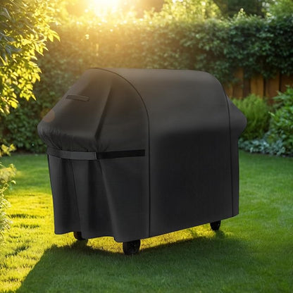 LBTING Grill Cover, 75-inch Heavy Duty 300D Oxford Waterproof Windproof UV Resistant BBQ Gas Grill Cover for Outdoor Barbecue Fit Most Brands Weber, Brinkmann, Char Broil, Holland