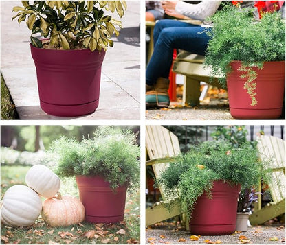Bloem Saturn Planter w/Saucer 12" Calypso (SP1227)