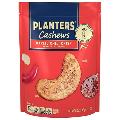 PLANTERS Garlic Chili Crisp Cashews, 5oz Bag