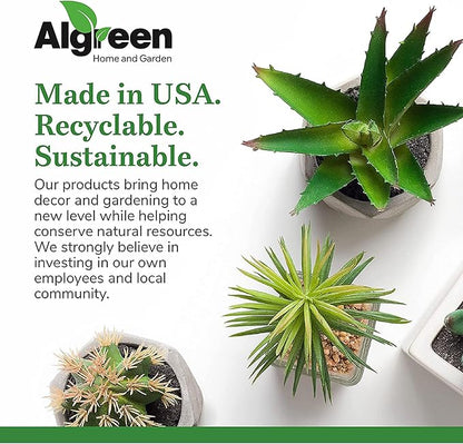Algreen 43729 Acerra Weather Protected Recycled Composite Vase Planter Pot, Indoor or Outdoor use, Tall Lightweight 7 pounds, Rust