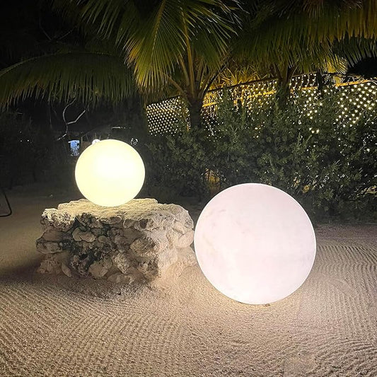 Efavormart 20” Cordless Floating Pool Lights with Remote, Garden Lights 16 RGB Colors with 4 Color Modes Light Up Ball for Swimming Pool, Back Yard, Fountain, Garden, Pathway, Lawn