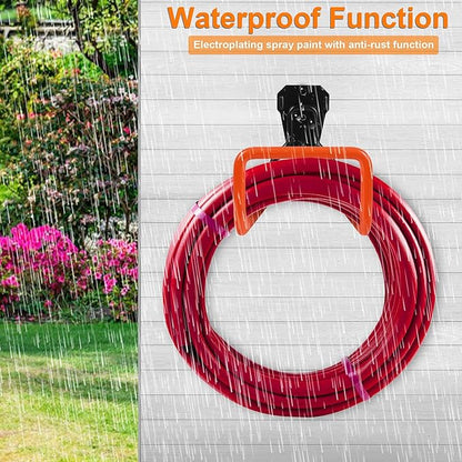 PeoMev 2pcs Hose Organizer Metal Hose Hangers for Outside Heavy Duty Hose Hook Wall Mount Hose Reels Garden Hose Holder for Ropes