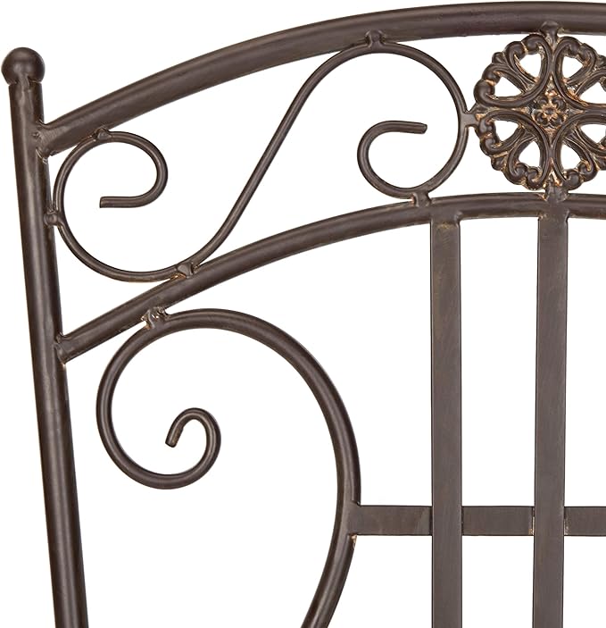 SAFAVIEH PAT5028A Outdoor Collection Semly Pearl White 3-Piece Bistro Set
