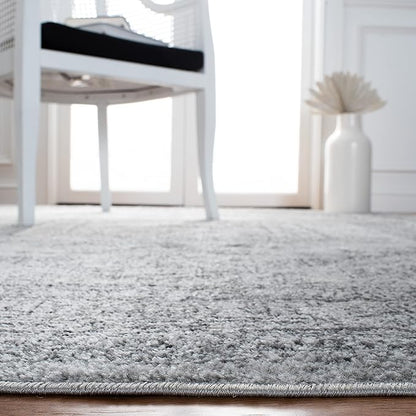 SAFAVIEH Adirondack Collection Accent Rug - 3' x 5', Light Grey & Dark Grey, Oriental Medallion Design, Non-Shedding & Easy Care, Ideal for High Traffic Areas in Foyer, Living Room, Bedroom (ADR108C)