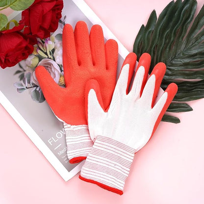 Gardening Gloves for Women Thorn Proof, Ladies Garden Gloves, Breathable Rubber Coated Yard Work Gloves