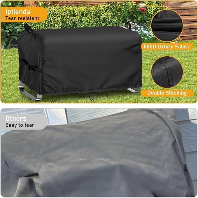 Grill Cover for ONLYFIRE 3 Burner Portable Gas Grill GS307, 25inch Outdoor BBQ Grill Cover Waterproof for Cuisinart CGG-306,Nexgrill 820-BC002-25 L x 18" W x 15" H