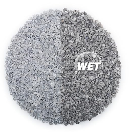 10lbs Natural Gravel Pebbles for Succulents and Cacti, 1/5 Inch Decorative River Stones – Perfect for Vases, Aquariums, Terrariums, and Outdoor Gardening, Mixed Colors (Grey, 10 Pounds)