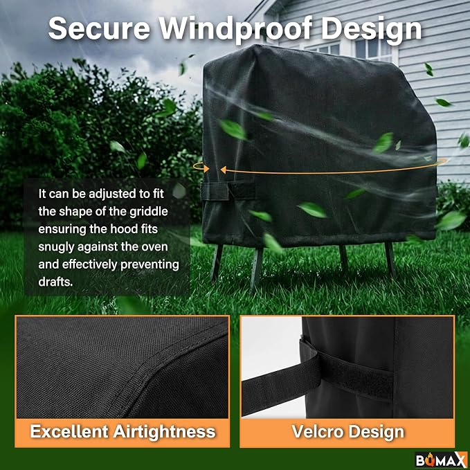 Griddle Cover for Blackstone 17 Inch 22 Inch Griddle with Hood and Stand, Heavy Duty 600D Polyester Grill Cover for Blackstone 22 Inch Griddle Cover 22" Blackstone Grill Cover