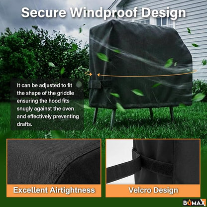 Griddle Cover for Blackstone 17 Inch 22 Inch Griddle with Hood and Stand, Heavy Duty 600D Polyester Grill Cover for Blackstone 22 Inch Griddle Cover 22" Blackstone Grill Cover