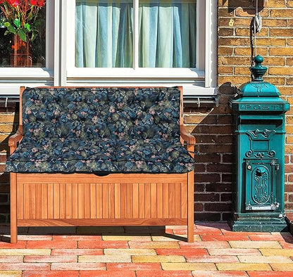Replacement Cushions for Swing, Waterproof Porch Swing Cushion, 2-3 Seat Replacement Swing Seat Cushion with Backrest and Ties for Patio Backyard Porch Garden (Hummingbird, 40 * 70.8 in)