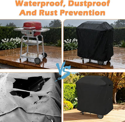Grill Cover for Charbroil Performance Small Grill & Bistro Pro Grill for CB1250073P4, CB1250116P6, Heavy Duty Waterproof BBQ Cover for Char Broil 25302145 25302146 25302148 25302161