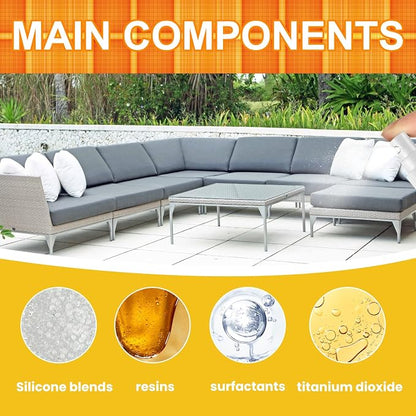 Water & Sun Shield Outdoor Fabric Spray - Cooling UV Protection, Waterproof & Fade-Resistant Spray for Patio Furniture, Awnings, Tents (Refreshing, Quick-Dry) (1)