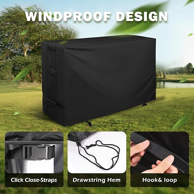 Grill Cover for Blackstone Bronco 5-Burner 44" Omnivore Propane Grill 2426, Outdoor Griddle Cover for Blackstone Original 44in 5 Burner Griddle 1568, Protective Flat Top Grill Cover