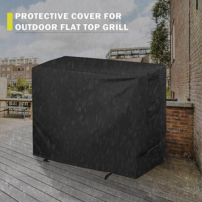 Grill Cover for KingChii 2-Burner 19" Outdoor Flat Top Propane Griddle, Griddle Cover for SKOK Portable 2-Burner Propane Flat-Top Gas Grill