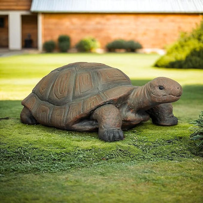 SKYFIRE Turtle Statues for Garden - 34.2” x 18.1” x 11.4” Fiber Reinforced Concrete Figurine Statue, Garden Sculptures & Statues Decor for Outdoors, Lawn, Yard - Outdoor Ornaments Gardening Gifts