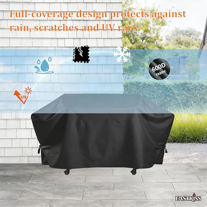 Grill Cover for Blackstone Bronco 28" XL Smoker Combo, Culinary 22" XL Griddle Pellet Grill Combo - Heavy Duty Waterproof Grill Cover for Blackstone 2415/2022 Grill Accessories