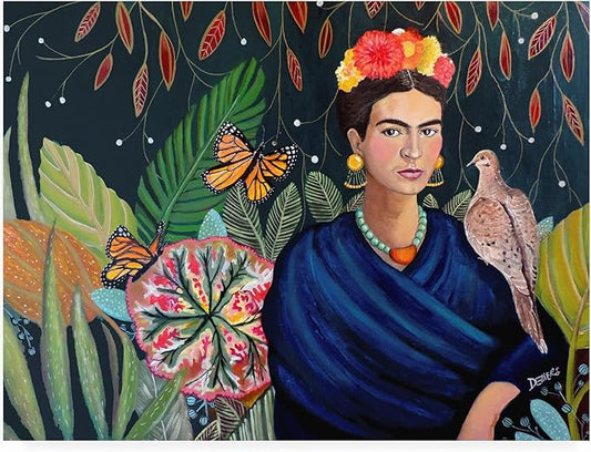 Trademark Fine Art Outdoor Canvas Art - Sylvie Demers 'Frida' Wall Art for Outdoor Spaces, Patios, or Gardens