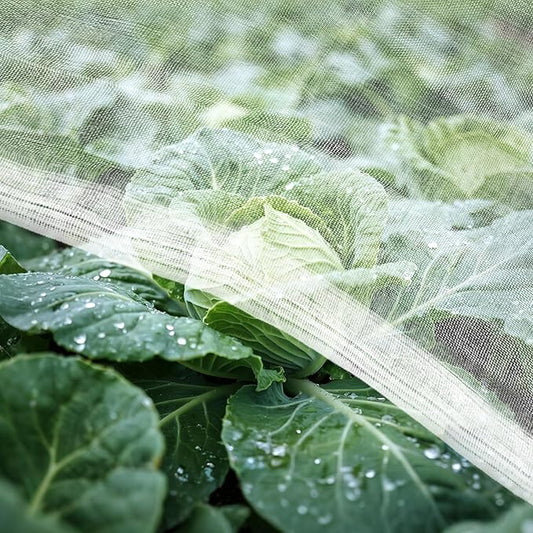 Insect Garden Netting Pest Barrier - 4Ft x 10Ft Garden Mesh Netting Protect Pest Barrier,Garden Plant Cover for Beds Pest,Garden Net for Raise Bed Net,Plant Covers for Vegetables,Fruits and Flowers