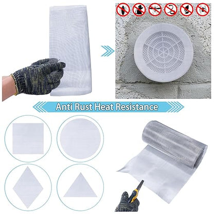 Wire Mesh Roll 11.8 in X 9.84 Ft 304 Stainless Steel Woven Wire Screen Mesh Never Rust，Pest Rat Mesh for Preventing Rats Squirrel and Mouse Access TXZWJZ