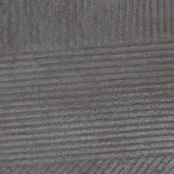 Deco 79 Set of 2 Grey Polystone Contemporary Planter 13, 15 Inches