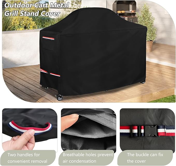 Grill Cover for 76 Inch Big Green Egg Grill Table, Waterproof Heavy Duty Outdoor Grill Cover, Kamado Ceramic BBQ Grill Cover, XL Green Egg Cover, Grill Cart Cover