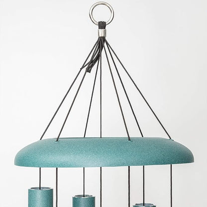 Corinthian Bells by Wind River - 44 inch Patina Green Wind Chime for Patio, Backyard, Garden, and Outdoor Decor (Aluminum Chime) Made in The USA