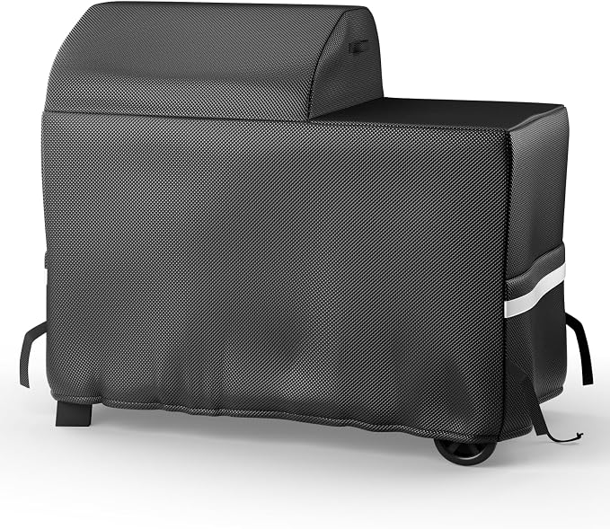 Grill Cover for Traeger Woodridge Grills BAC761 TFB86MLH | Upgraded Full-Length, Heavy Duty Waterproof, Anti-UV, Electric Wood Pellet Grill and Smoker