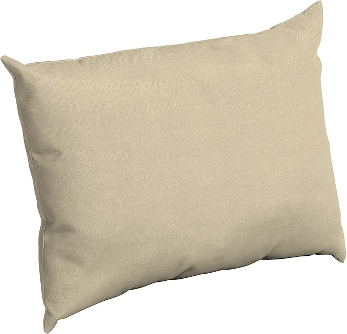 Arden Deep Seat Pillow Back Cushion, 23 x 17, Outdoor/Indoor Replacement Back Cushion, Plush Support, Fade-Resistant, Rain-Proof Patio Furniture Cushion, Tan Leala