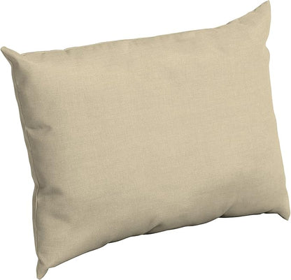 Arden Deep Seat Pillow Back Cushion, 23 x 17, Outdoor/Indoor Replacement Back Cushion, Plush Support, Fade-Resistant, Rain-Proof Patio Furniture Cushion, Tan Leala