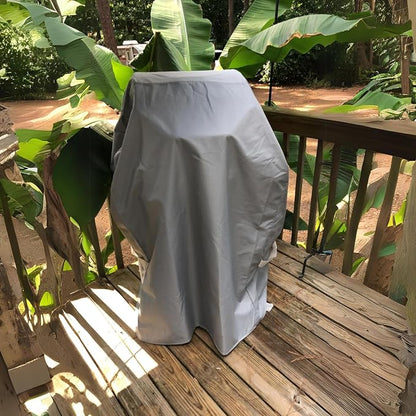 Turtle Life BBQ Grill Cover, 32 Inch Heavy Duty Waterproof 2 Burner Barbecue Gas Grill Covers for Weber Spirit Char-Broil Performance, Gray