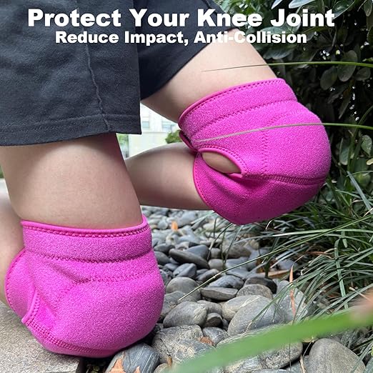 Knee Pads for Kneeling Work, Soft Garden Knee Pad for House Cleaning Worker, Waterproof Foam Cushion, Safety Knee Protector for Flooring and Carpet Installers, Prefect Gifts for Mens Womens Work, Pink L (1 Pair)
