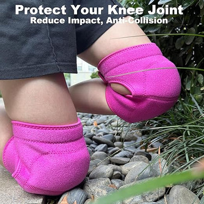 Knee Pads for Kneeling Work, Soft Garden Knee Pad for House Cleaning Worker, Waterproof Foam Cushion, Safety Knee Protector for Flooring and Carpet Installers, Prefect Gifts for Mens Womens Work, Pink L (1 Pair)