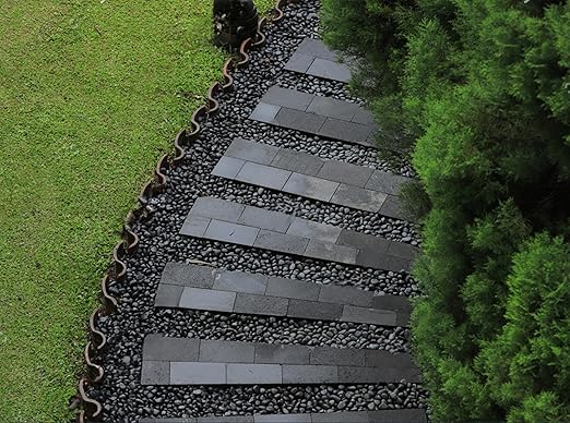 2lbs Black Pebbles for Indoor Plants, 1-2Inch Natural River Rocks for Aquarium, High Polished Decorative Stones for Vase Filler Fish Tank Landscaping Garden