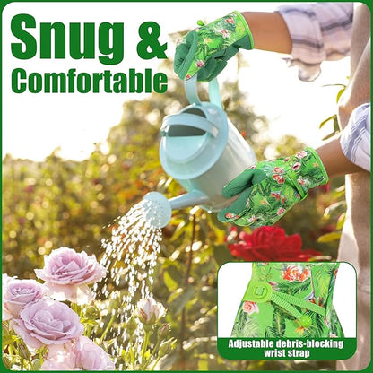 HANDLANDY Women Safety Work Gloves Utility Touch Screen Working Grip Glove for Yardwork Gardening Breathable Mechanic Gloves