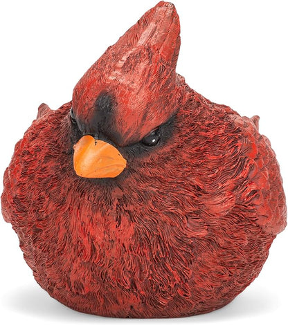 Napco Imports Red Painted Resin Cardinal Planter Bird Flower Pot Home Garden Decor Art Planter