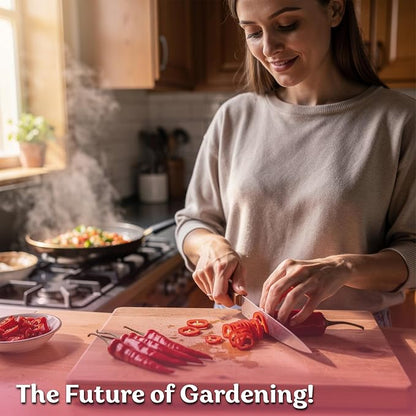 KVITER 100 Cayenne Long Slim Hot Pepper Seeds (Capsicum annuum) – Cayenne Pepper Seeds, Heirloom Long Hot Peppers – Non GMO Seed Packets Vegetable Garden, Containers & Indoor Garden