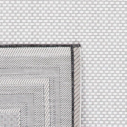 SAFAVIEH Courtyard Collection 2' x 3'7" Ivory / Black CY8475 Indoor/ Outdoor Waterproof Easy Cleaning Patio Backyard Mudroom Accent Rug