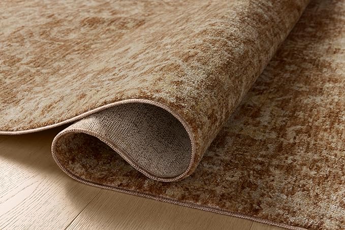 Loloi Magnolia Home by Joanna Gaines Junie Collection JUE-01 Clay/Natural 2'-7" x 10'-0", .38 Pile Height, Runner Rug