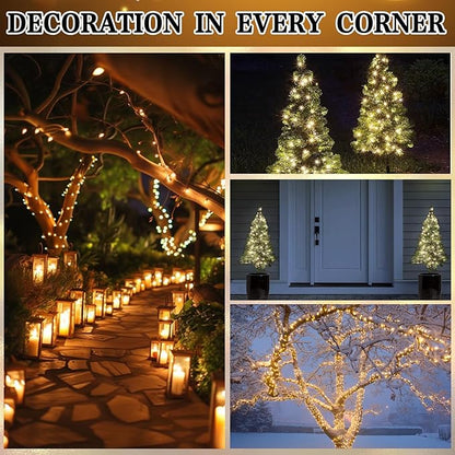 Boltigen Soft Twinkle Lights, 100LED Slow Twinkling, 5mm Wide Angle Christmas Lights, UL Certified 27 Ft Extendable for Home Garden Indoor Outdoor Use Party Wedding Day Decoration