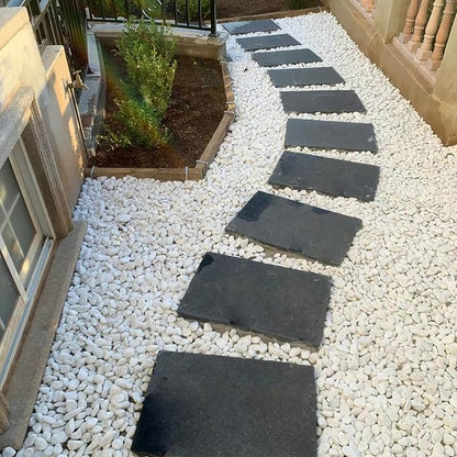 FANTIAN 5 lbs White Matte Rocks for Plants, 2-3 Inch Large Pebbles for Indoor Plants, Decorative River Stones for Succulent, Landscaping, Vases, Crafting and Garden