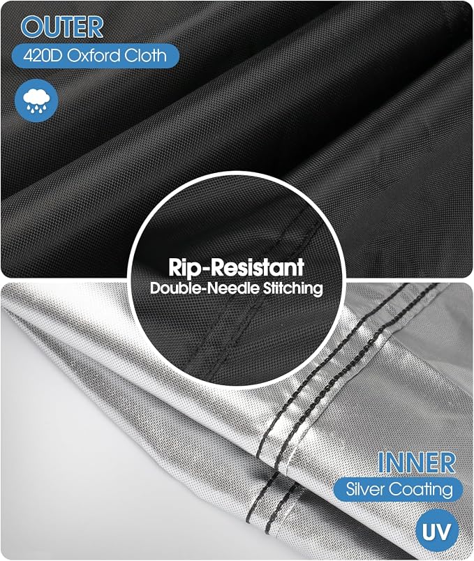 Grill Cover for Woodfire Outdoor Grills and Stand,Water-Resistant Outdoor Wood fire Covers for Grill Smoker (Cover Only)