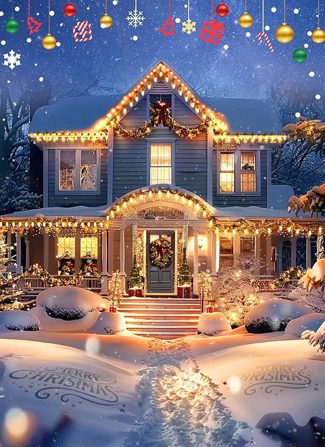 Brightown C7 LED Warm White Christmas Lights Outdoor, 100FT String with 100 Plastic Bulbs, Traditional Hanging Holiday Lights for Christmas Tree, Patio, Fence, Roofline Xmas Decorations