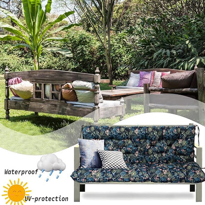 Replacement Cushions for Swing, Swing Cushions 3 Seater Replacement, Waterproof Thicken Washable Pad Cushion for Outdoor Indoor Furniture Swing Patio (Hummingbird, 40x71 inch)