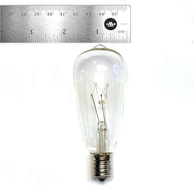 Hometown Evolution, Inc. Commercial Grade Vintage Edison Outdoor String Lights (ST40 Clear - Commercial White Wire, 50 ft)