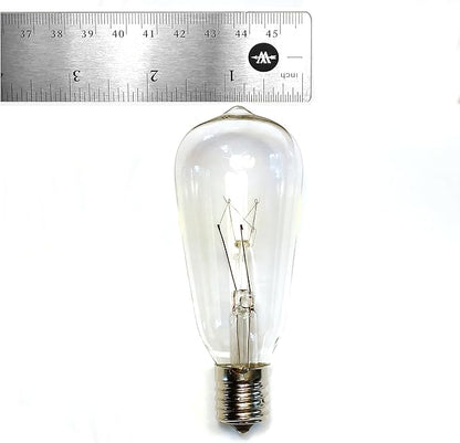 Hometown Evolution, Inc. Commercial Grade Vintage Edison Outdoor String Lights (ST40 Clear - Commercial White Wire, 50 ft)